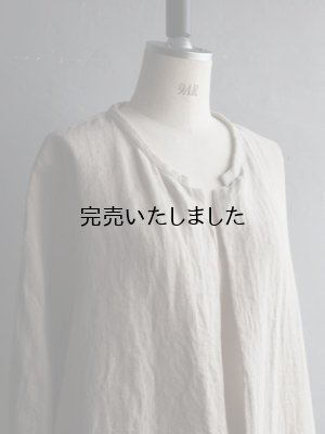 画像4: jujudhau(ズーズーダウ) SHIRTS JACKET-シャツジャケット- LINEN H.B NATURAL