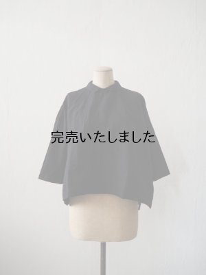 画像1: jujudhau(ズーズーダウ) PRIMP SHIRTS-プリンプシャツ-リネンコットンブラック