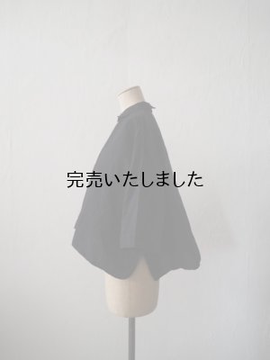 画像2: jujudhau(ズーズーダウ) PRIMP SHIRTS-プリンプシャツ-リネンコットンブラック