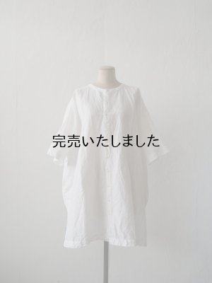 画像4: jujudhau(ズーズーダウ) RECTANGLE TUNIC-レクタングルチュニック-リネンコットンホワイト
