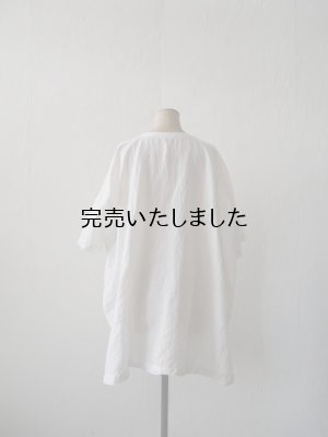 画像6: jujudhau(ズーズーダウ) RECTANGLE TUNIC-レクタングルチュニック-リネンコットンホワイト