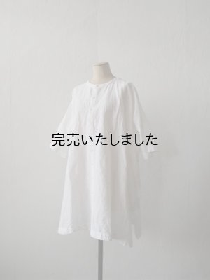 画像7: jujudhau(ズーズーダウ) RECTANGLE TUNIC-レクタングルチュニック-リネンコットンホワイト