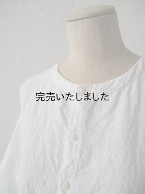 画像8: jujudhau(ズーズーダウ) RECTANGLE TUNIC-レクタングルチュニック-リネンコットンホワイト