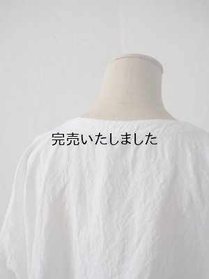 画像12: jujudhau(ズーズーダウ) RECTANGLE TUNIC-レクタングルチュニック-リネンコットンホワイト