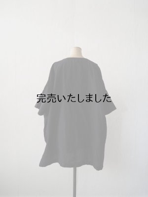 画像6: jujudhau(ズーズーダウ) RECTANGLE TUNIC-レクタングルチュニック-リネンコットンブラック