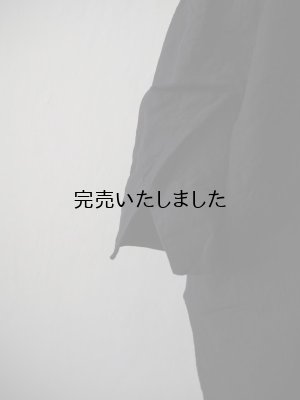 画像10: jujudhau(ズーズーダウ) SMALL NECK SHIRTS-スモールネックシャツ-リネンコットンブラック