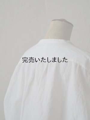 画像8: jujudhau(ズーズーダウ) STAND COLLAR SHIRTS-スタンドカラーシャツ-リネンコットンホワイト