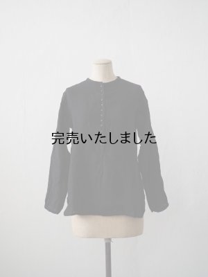 画像1: jujudhau(ズーズーダウ) 12 BUTTON SHIRTS-１２ボタンシャツ- ブラック