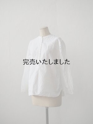 画像4: jujudhau(ズーズーダウ) 12 BUTTON SHIRTS-１２ボタンシャツ- リネンコットンホワイト