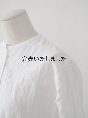 画像6: jujudhau(ズーズーダウ) 12 BUTTON SHIRTS-１２ボタンシャツ- リネンコットンホワイト