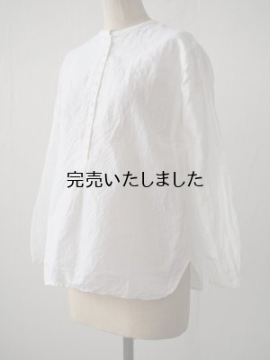 画像7: jujudhau(ズーズーダウ) 12 BUTTON SHIRTS-１２ボタンシャツ- リネンコットンホワイト