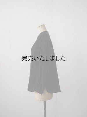 画像2: jujudhau(ズーズーダウ) 12 BUTTON SHIRTS-１２ボタンシャツ- ブラック
