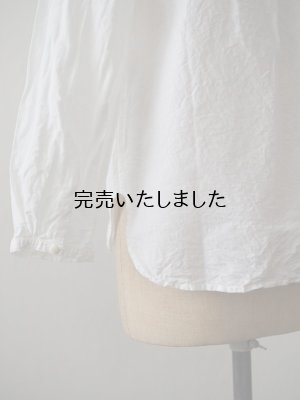 画像9: jujudhau(ズーズーダウ) 12 BUTTON SHIRTS-１２ボタンシャツ- リネンコットンホワイト