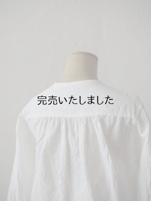 画像10: jujudhau(ズーズーダウ) 12 BUTTON SHIRTS-１２ボタンシャツ- リネンコットンホワイト