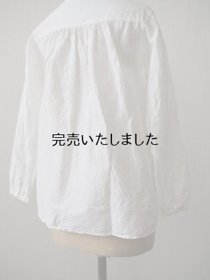 画像11: jujudhau(ズーズーダウ) 12 BUTTON SHIRTS-１２ボタンシャツ- リネンコットンホワイト