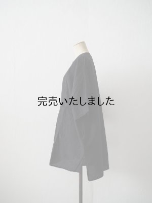 画像2: jujudhau(ズーズーダウ) BIB TUNIC-ビブチュニック- リネンコットンブラック