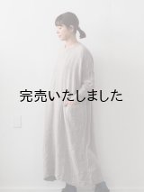 jujudhau(ズーズーダウ) BOX LONG DRESS-ボックスロングドレス-リネンナチュラル