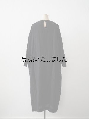 画像3: jujudhau(ズーズーダウ) BOX LONG DRESS-ボックスロングドレス-リネンブラック