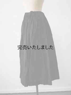 画像12: jujudhau(ズーズーダウ) GATHER SKIRT-ギャザースカート- ブラック