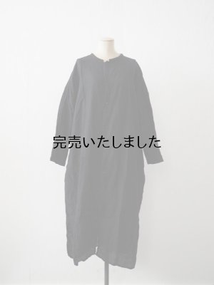 画像3: jujudhau(ズーズーダウ) LONG LONG SHIRTS-ロングロングシャツ-リネンブラック