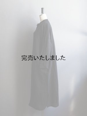 画像2: jujudhau(ズーズーダウ) LONG LONG SHIRTS リネンコットンブラック
