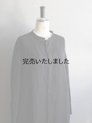 画像4: jujudhau(ズーズーダウ) LONG LONG SHIRTS リネンコットンブラック