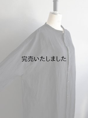 画像6: jujudhau(ズーズーダウ) LONG LONG SHIRTS リネンコットンブラック