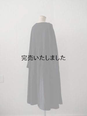 画像5: jujudhau(ズーズーダウ) TUCK DRESS-タックドレス- リネンコットンブラック