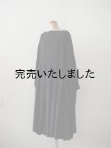 jujudhau(ズーズーダウ) TUCK DRESS-タックドレス- リネンコットンブラック