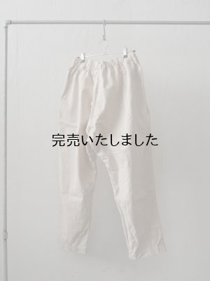 画像5: jujudhau(ズーズーダウ) TUCK PANTS-タックパンツ-キャンバス ナチュラル
