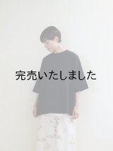jujudhau(ズーズーダウ) WIDE RIB-T-ワイドリブTシャツ ブラック