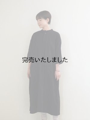 画像1: jujudhau(ズーズーダウ) P.O.DRESS-プルオーバードレス- ブラック