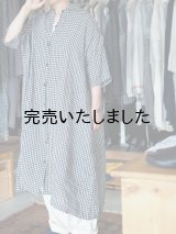 jujudhau(ズーズーダウ) SHIRTS DRESS-シャツドレス-ギンガムチェック