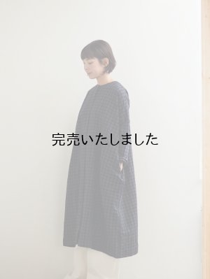 画像1: jujudhau(ズーズーダウ) DAIKEI DRESS-ダイケイドレス-ウールコットンチェック