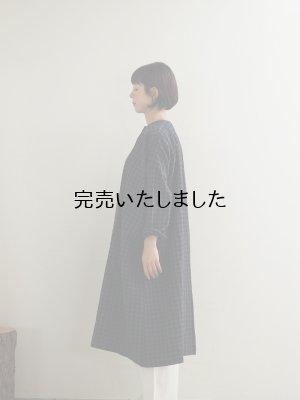 画像2: jujudhau(ズーズーダウ) DAIKEI DRESS-ダイケイドレス-ウールコットンチェック