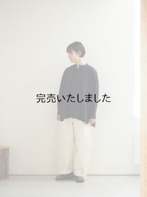 画像23: jujudhau(ズーズーダウ) STAND COLLAR SHIRTS-スタンドカラーシャツ-コットンブラック