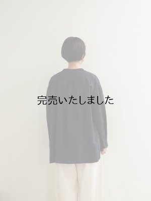 画像3: jujudhau(ズーズーダウ) STAND COLLAR SHIRTS-スタンドカラーシャツ-コットンブラック