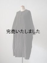 jujudhau(ズーズーダウ) BUTTON DRESS-ボタンドレス- グレーチェック