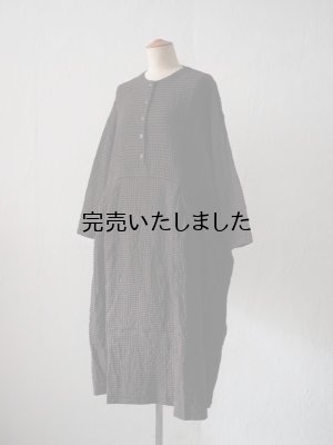 画像1: jujudhau(ズーズーダウ) BUTTON DRESS-ボタンドレス- グレーチェック