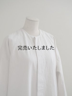 画像8: jujudhau(ズーズーダウ) FLY FRONT COAT-フライフロントコート-キャンバスナチュラル