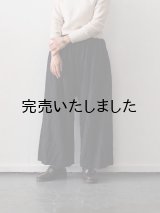 jujudhau(ズーズーダウ) FLARE PANTS-フレアパンツ-ブラック