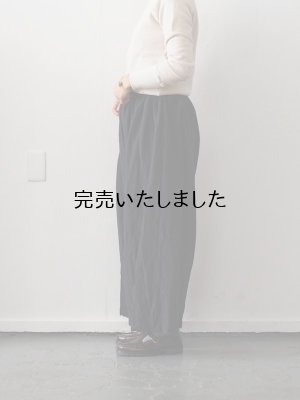 画像2: jujudhau(ズーズーダウ) FLARE PANTS-フレアパンツ-ブラック
