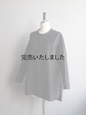 画像9: jujudhau(ズーズーダウ) HENRY SHIRTS-ヘンリーシャツ- リネンコットンブラック