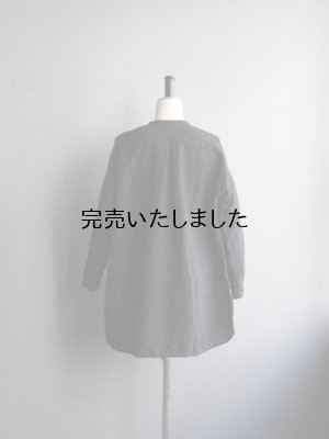 画像3: jujudhau(ズーズーダウ) HENRY SHIRTS-ヘンリーシャツ- リネンコットンブラック