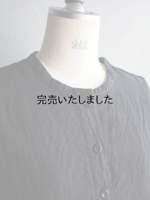 画像6: jujudhau(ズーズーダウ) HENRY SHIRTS-ヘンリーシャツ- リネンコットンブラック