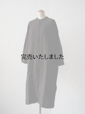 画像1: jujudhau(ズーズーダウ) LONG LONG SHIRTS-ロングロングシャツ- グレーチェック