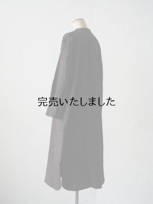画像2: jujudhau(ズーズーダウ) LONG LONG SHIRTS-ロングロングシャツ- グレーチェック