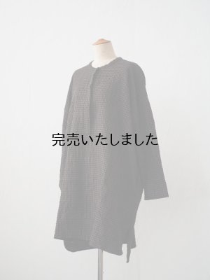 画像5: jujudhau(ズーズーダウ) P.O. HENRY TUNIC-プルオーバーヘンリーチュニック- グレーチェック