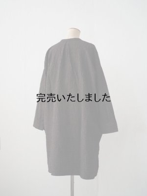 画像7: jujudhau(ズーズーダウ) P.O. HENRY TUNIC-プルオーバーヘンリーチュニック- グレーチェック