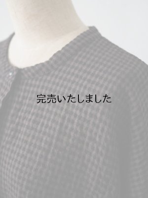 画像11: jujudhau(ズーズーダウ) P.O. HENRY TUNIC-プルオーバーヘンリーチュニック- グレーチェック